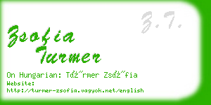 zsofia turmer business card